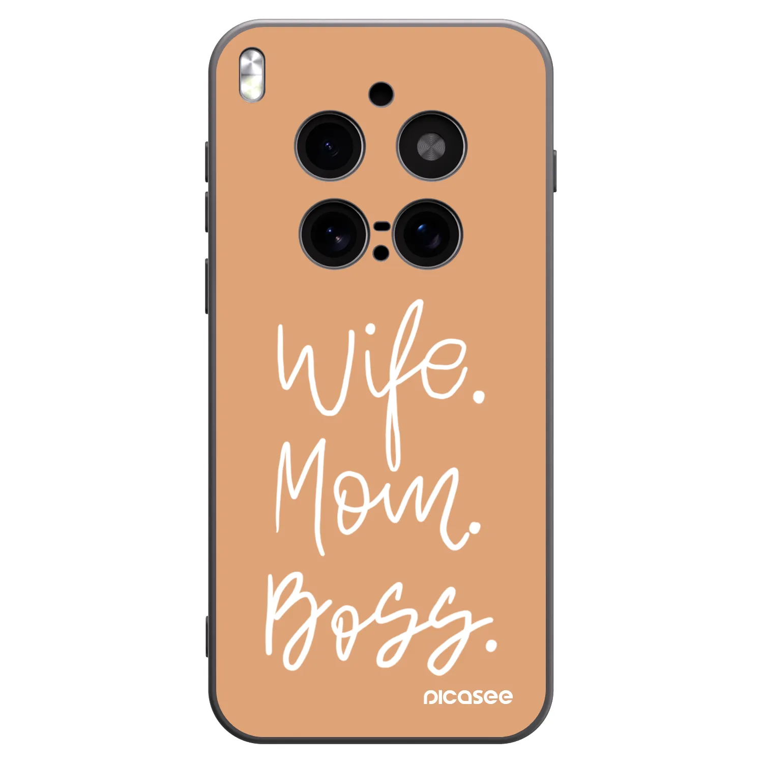 Picasee crna silikonska maskica za Vivo X300 Pro - Boss Mama