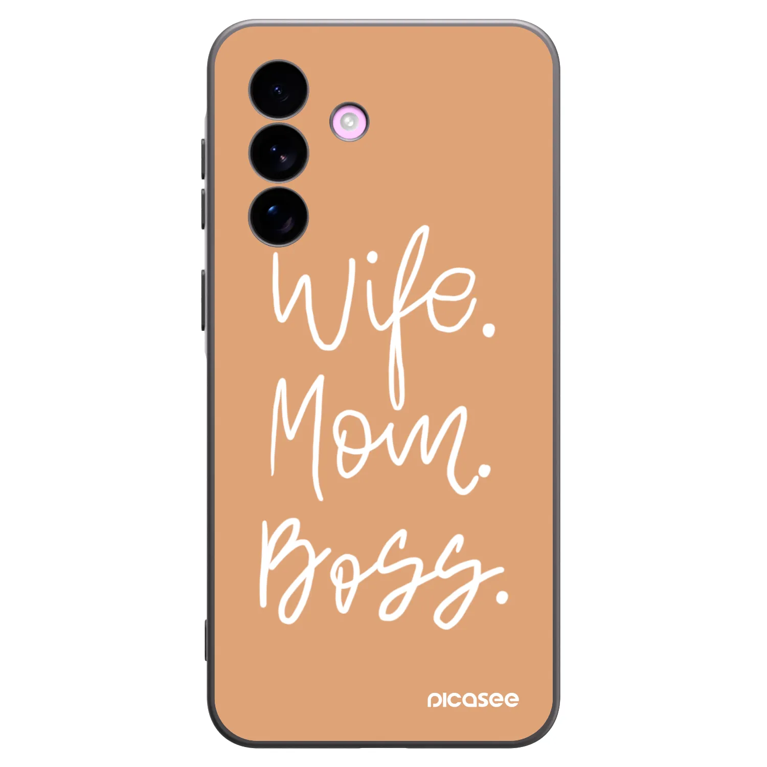 Picasee crna silikonska maskica za Samsung Galaxy A57 5G - Boss Mama