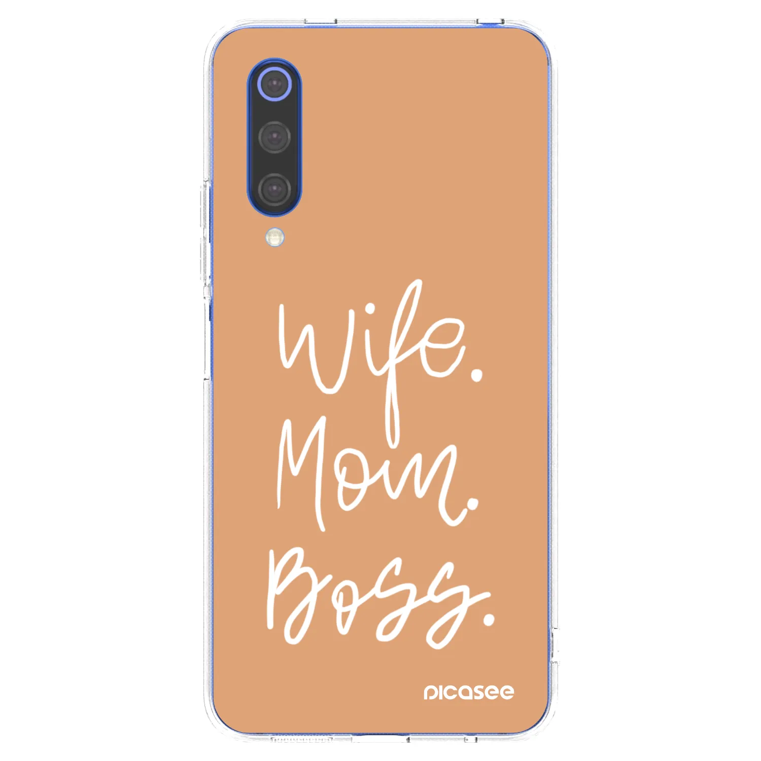Picasee silikonska prozirna maskica za Xiaomi Mi 9 SE - Boss Mama