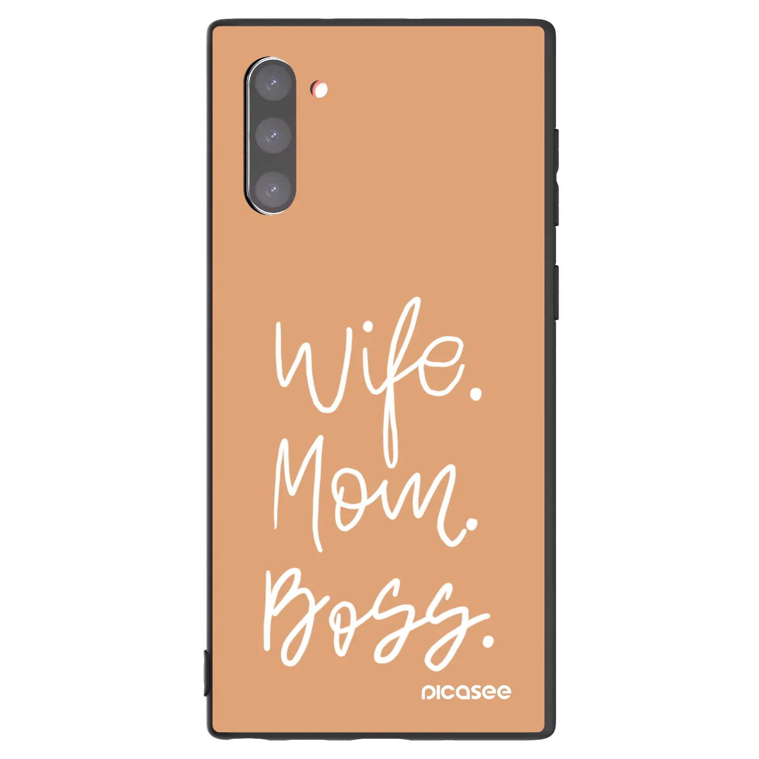 Picasee crna silikonska maskica za Samsung Galaxy Note 10 N970F - Boss Mama