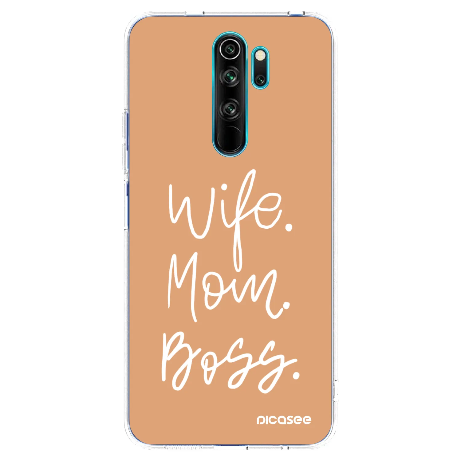 Picasee silikonska prozirna maskica za Xiaomi Redmi Note 8 Pro - Boss Mama