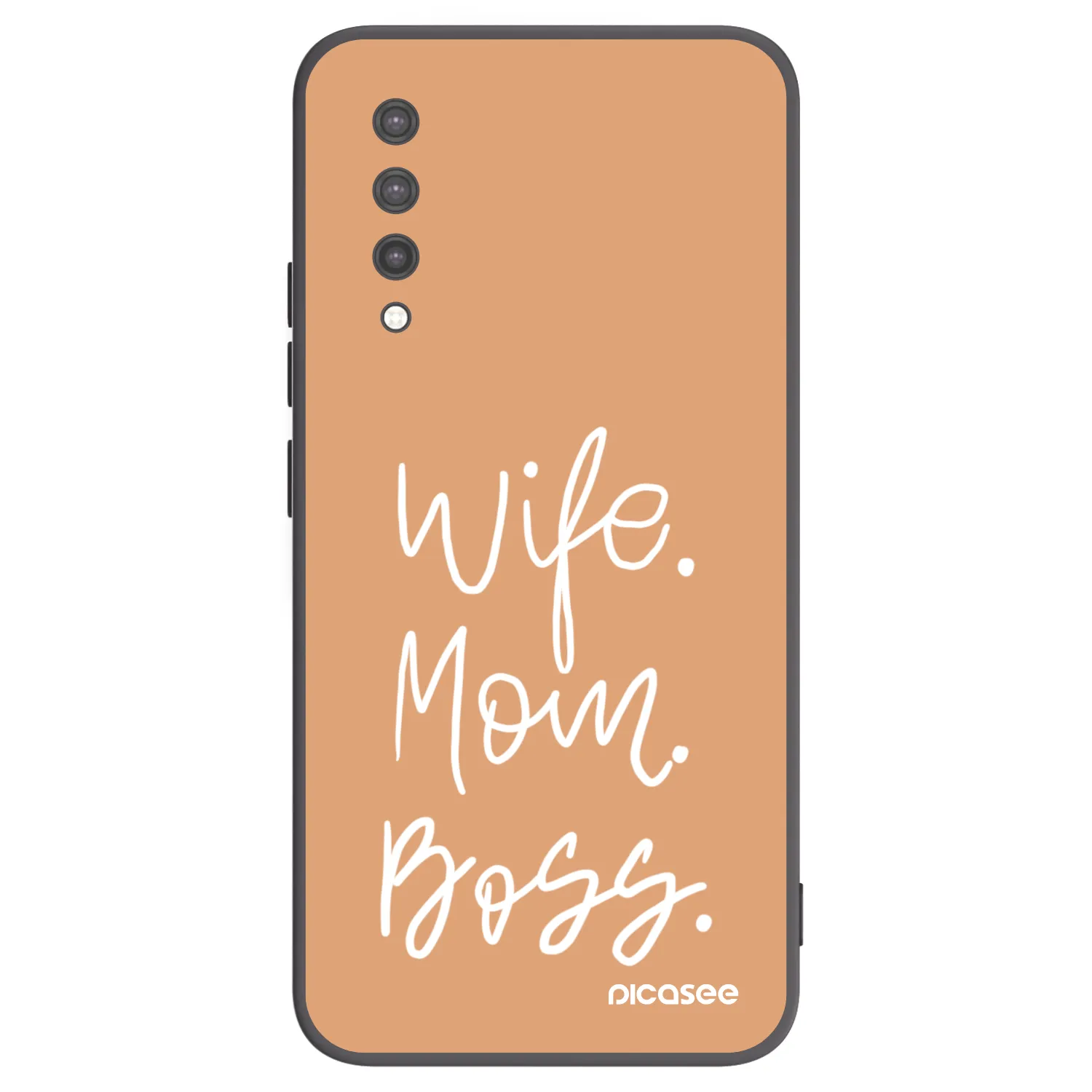 Picasee crna silikonska maskica za Xiaomi Mi 9 Lite - Boss Mama