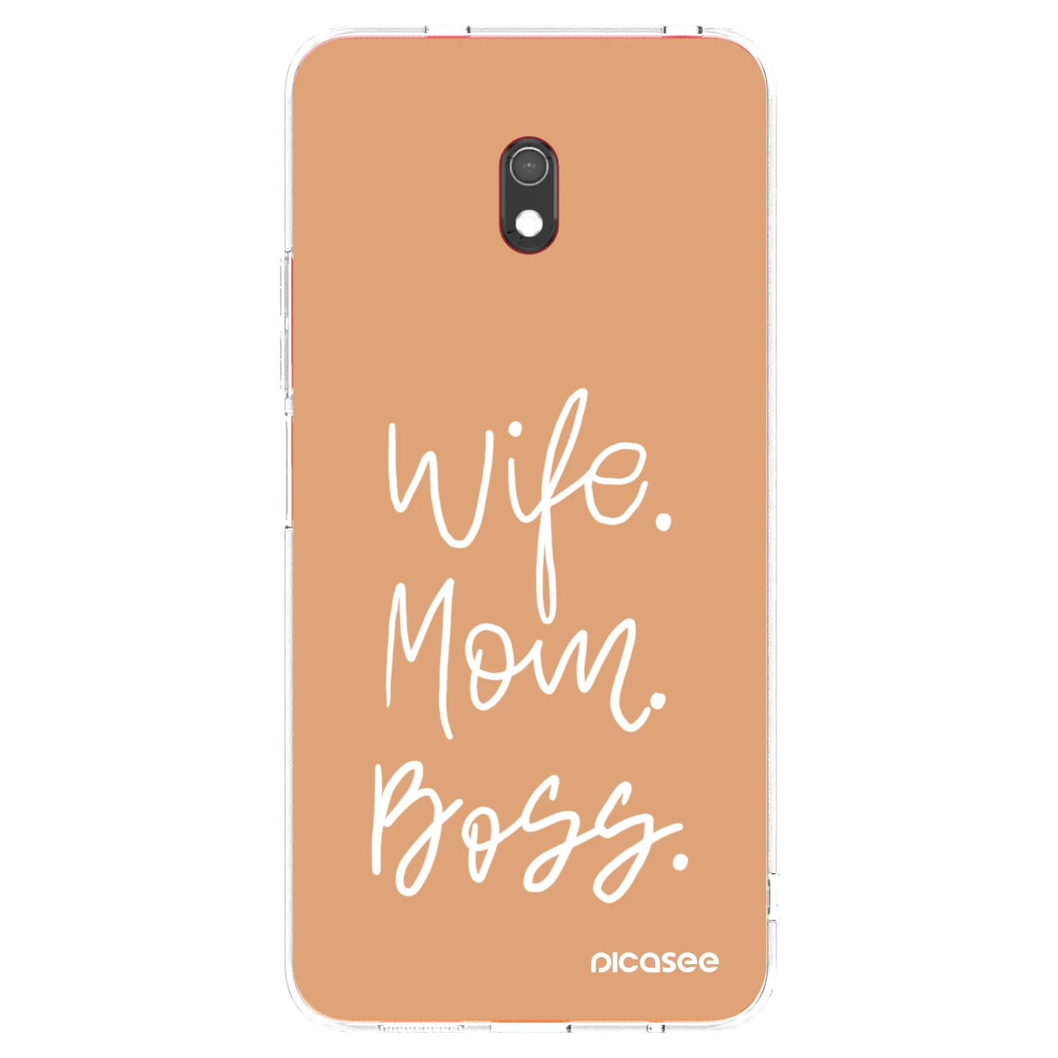 Picasee silikonska prozirna maskica za Xiaomi Redmi 8A - Boss Mama