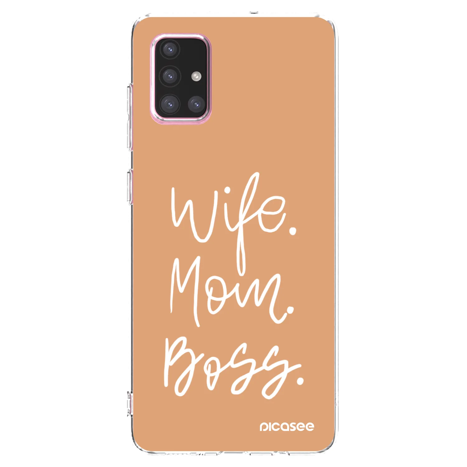Picasee silikonska prozirna maskica za Samsung Galaxy A71 A715F - Boss Mama
