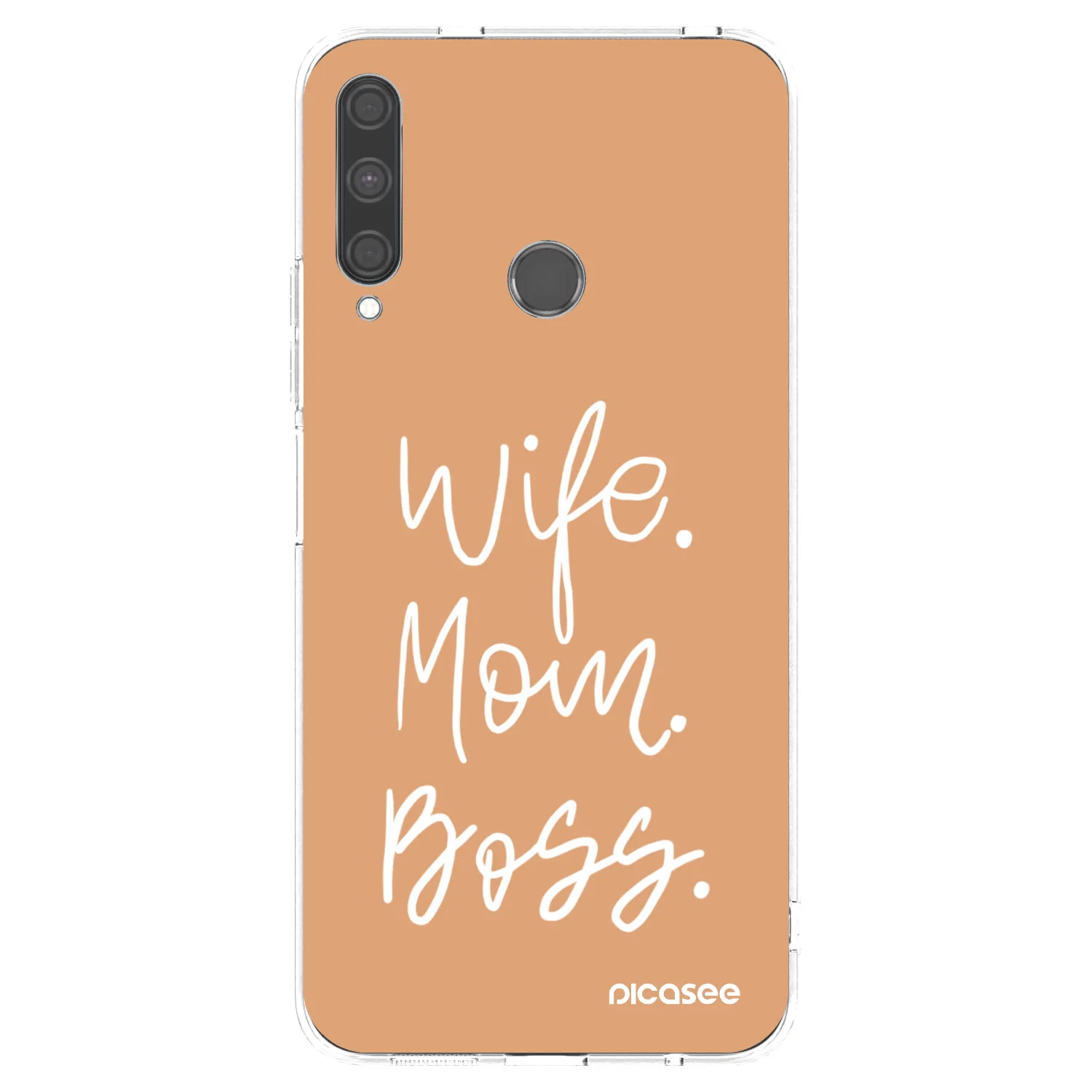 Picasee silikonska prozirna maskica za Huawei P40 Lite E - Boss Mama