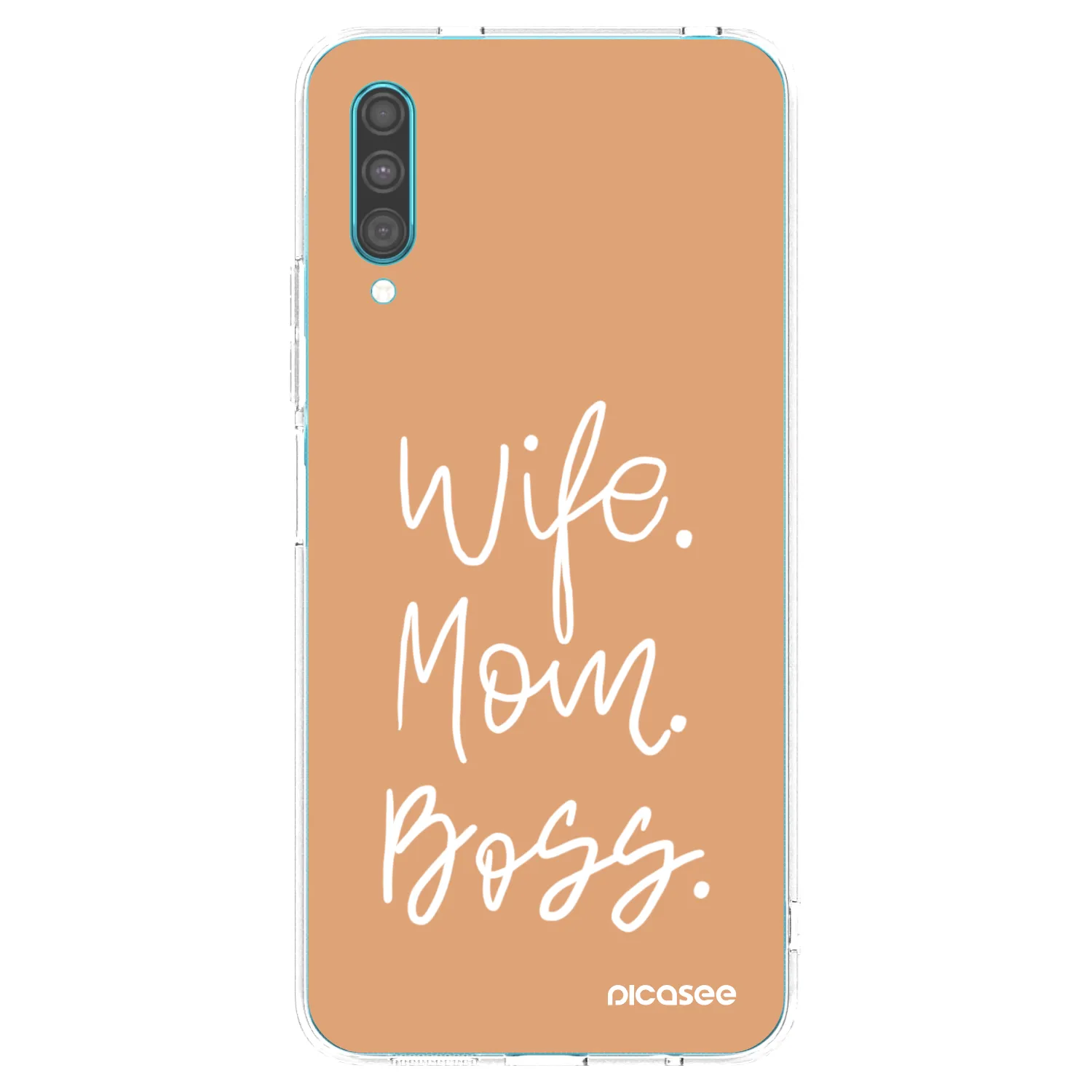 Picasee silikonska prozirna maskica za Samsung Galaxy A30s A307F - Boss Mama