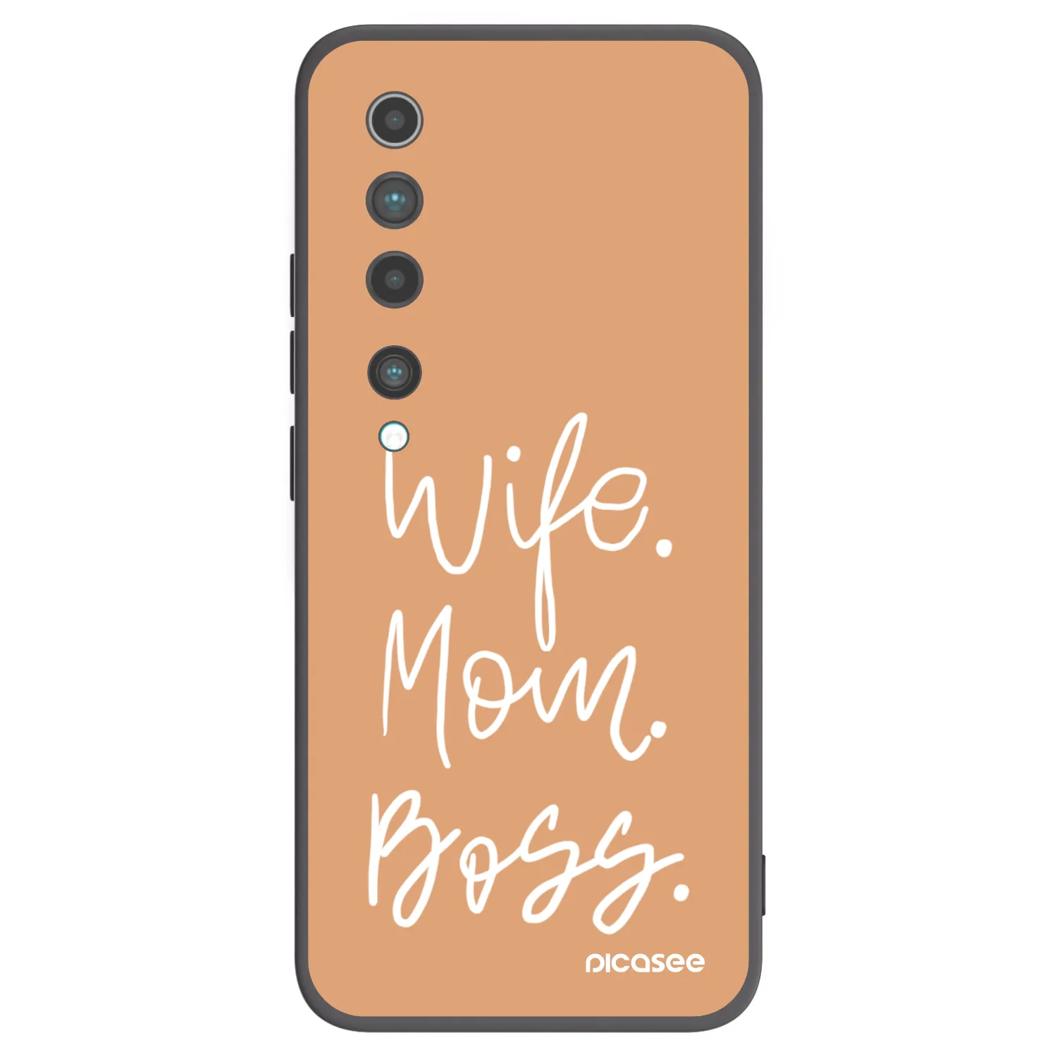 Picasee crna silikonska maskica za Xiaomi Mi 10 - Boss Mama