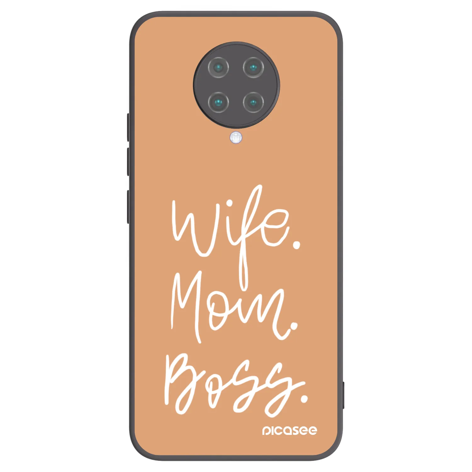 Picasee crna silikonska maskica za Xiaomi Poco F2 Pro - Boss Mama