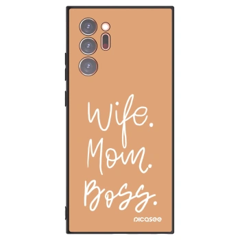Picasee crna silikonska maskica za Samsung Galaxy Note 20 Ultra - Boss Mama