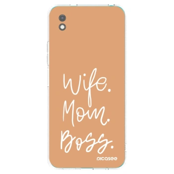 Picasee crna silikonska maskica za Xiaomi Redmi 9A - Boss Mama