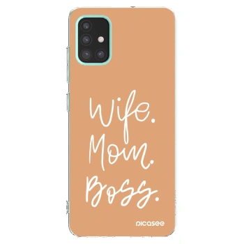 Picasee silikonska prozirna maskica za Samsung Galaxy M31s - Boss Mama