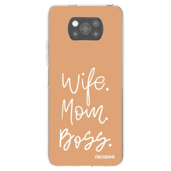Picasee crna silikonska maskica za Xiaomi Poco X3 Pro - Boss Mama