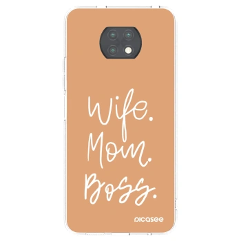Picasee silikonska prozirna maskica za Xiaomi Redmi Note 9T - Boss Mama