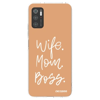 Picasee silikonska prozirna maskica za Xiaomi Poco M3 Pro 5G - Boss Mama