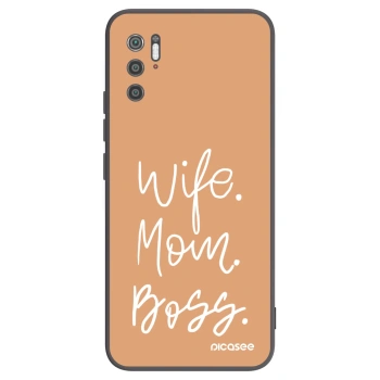 Picasee crna silikonska maskica za Xiaomi Poco M3 Pro 5G - Boss Mama