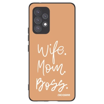 Picasee crna silikonska maskica za Samsung Galaxy A53 5G A536 - Boss Mama