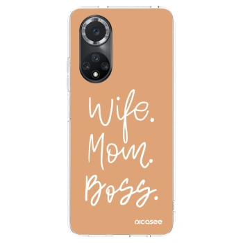 Picasee silikonska prozirna maskica za Huawei Nova 9 SE - Boss Mama