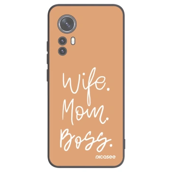 Picasee crna silikonska maskica za Xiaomi 12 - Boss Mama