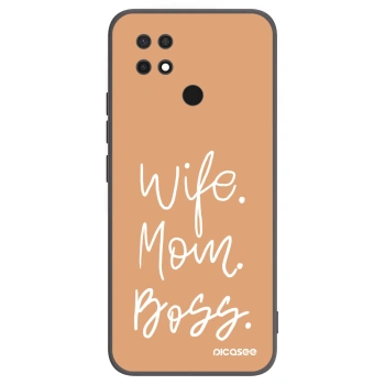 Picasee crna silikonska maskica za Xiaomi Redmi 10C - Boss Mama