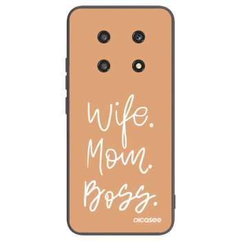 Picasee crna silikonska maskica za Honor Magic4 Lite 5G - Boss Mama