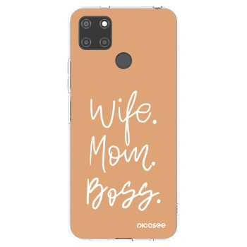 Picasee silikonska prozirna maskica za Realme C21Y - Boss Mama