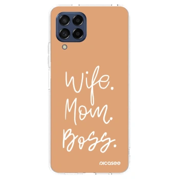 Picasee silikonska prozirna maskica za Samsung Galaxy M53 5G - Boss Mama