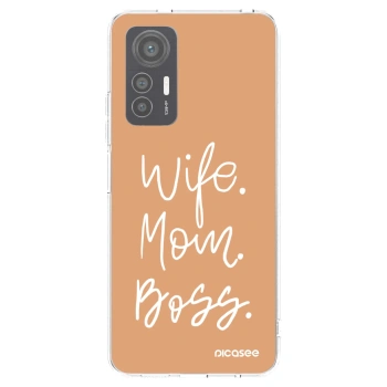 Picasee silikonska prozirna maskica za Xiaomi 12 Lite - Boss Mama