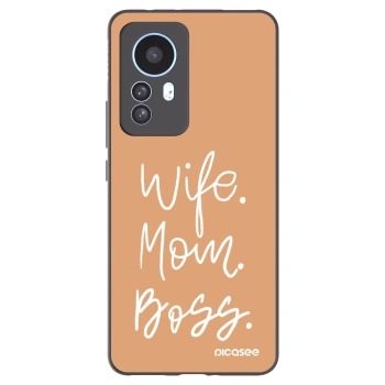 Picasee crna silikonska maskica za Xiaomi 12T Pro - Boss Mama