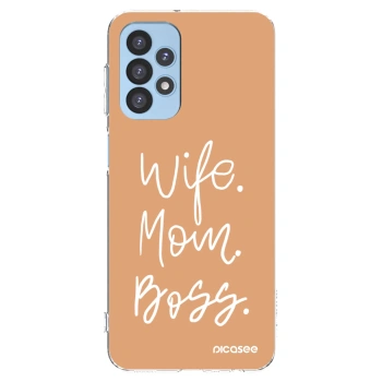 Picasee silikonska prozirna maskica za Samsung Galaxy A23 A235F 4G - Boss Mama