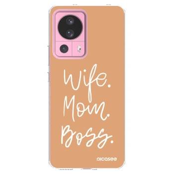 Picasee silikonska prozirna maskica za Xiaomi 13 Lite - Boss Mama