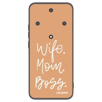 Picasee crna silikonska maskica za Honor Magic5 Lite 5G - Boss Mama