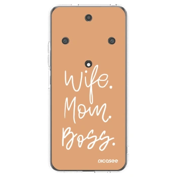 Picasee silikonska prozirna maskica za Honor Magic5 Lite 5G - Boss Mama