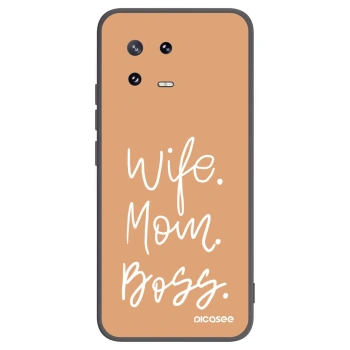 Picasee crna silikonska maskica za Xiaomi 13 Pro - Boss Mama