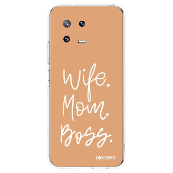 Picasee silikonska prozirna maskica za Xiaomi 13 Pro - Boss Mama