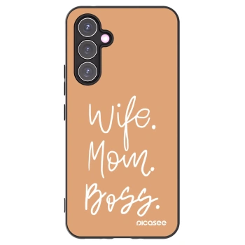 Picasee crna silikonska maskica za Samsung Galaxy A54 5G A546B - Boss Mama