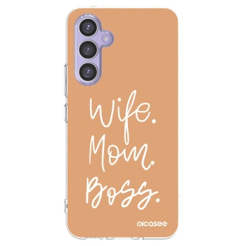 Picasee silikonska prozirna maskica za Samsung Galaxy A54 5G A546B - Boss Mama