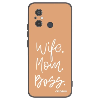 Picasee crna silikonska maskica za Xiaomi Redmi 12C - Boss Mama