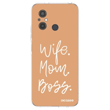 Picasee silikonska prozirna maskica za Xiaomi Redmi 12C - Boss Mama