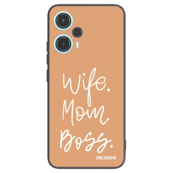 Picasee crna silikonska maskica za Xiaomi Poco F5 - Boss Mama