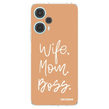 Picasee silikonska prozirna maskica za Xiaomi Poco F5 - Boss Mama