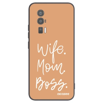 Picasee crna silikonska maskica za Xiaomi Poco F5 Pro 5G - Boss Mama