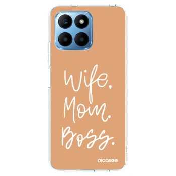 Picasee silikonska prozirna maskica za Honor 70 Lite - Boss Mama