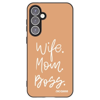 Picasee crna silikonska maskica za Samsung Galaxy S23 FE S711B - Boss Mama