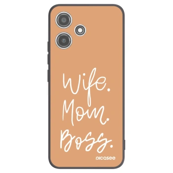 Picasee crna silikonska maskica za Xiaomi Redmi 12 5G - Boss Mama