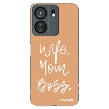 Picasee silikonska prozirna maskica za Xiaomi Redmi 13C 4G - Boss Mama