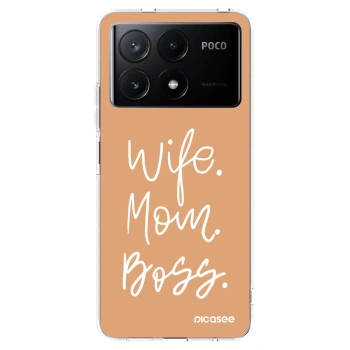 Picasee silikonska prozirna maskica za Xiaomi Poco X6 Pro - Boss Mama