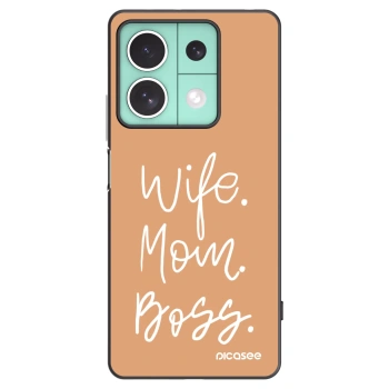 Picasee crna silikonska maskica za Xiaomi Redmi Note 13 5G - Boss Mama