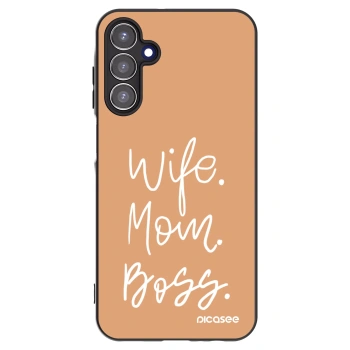 Picasee crna silikonska maskica za Samsung Galaxy A15 A156B 5G - Boss Mama