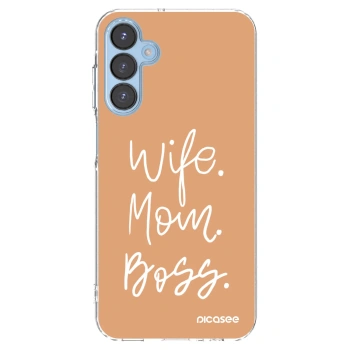 Picasee silikonska prozirna maskica za Samsung Galaxy A15 A156B 5G - Boss Mama