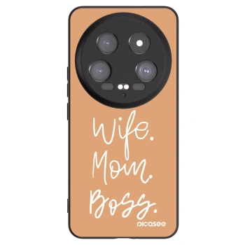 Picasee crna silikonska maskica za Xiaomi 14 Ultra - Boss Mama